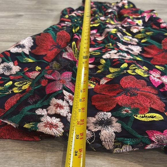 Gianni Bini Floral Embroidered Fit And Flare Dress Sz 0 Fully Lined NWT $169 - Picture 11 of 11